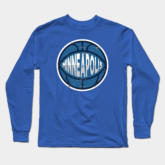 Minneapolis Basketball 1 Long Sleeve T-Shirt by HooPet